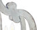Venice Distressed Wood Chandelier, White