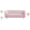 Lavilla Pink Velvet Sofa, Pink