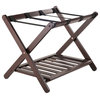 Ergode Remy Luggage Rack With Shelf, Cappuccino