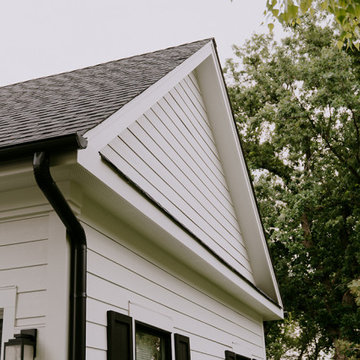 Black Marvin Windows & James Hardie White Siding Eden Prairie MN