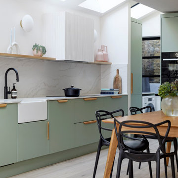 Born & Bred Studio - Victorian terrace side return, kitchen and living space