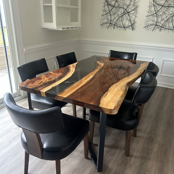 Family Elf-WALNUT RIVER RESIN EPOXY TABLE