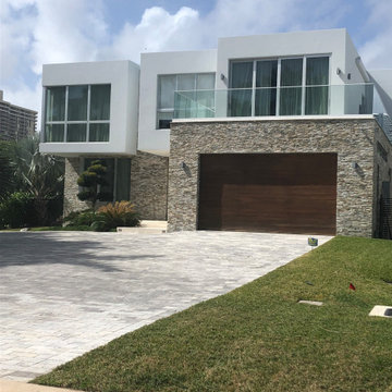 Exterior with Gobi Unitek Natural Stone Panels