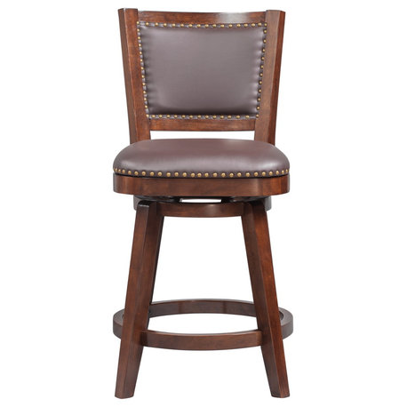 Broadmoor Swivel Stool, Cappuccino, 24"