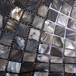 Dark Brown Mother of Pearl Mosaic Tiles - Home Accessories & Decor