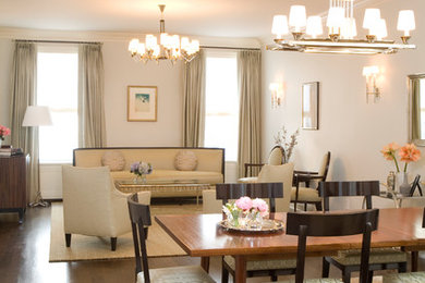 Inspiration for a modern living room remodel in New York