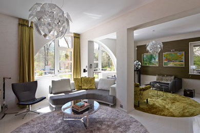 Example of a trendy living room design in Other