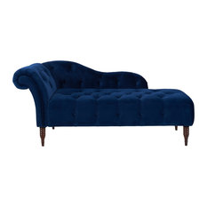 50 Most Por Midcentury Modern Blue Chaise Lounge Chairs For 2018 1st Avenue Samuel Right Arm Facing Chaise Lounge Navy Blue Indoor