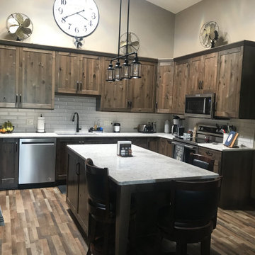 Beautiful Kitchen Remodel Done in Knotty Alder Cabinets