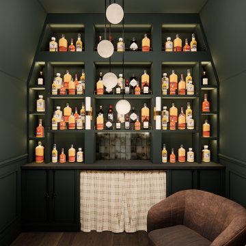 Whimsical Art Deco Bourbon Lounge