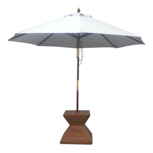 Astella 9 Round Outdoor Patio Umbrella With Push Tilt Polyester Tuscan Contemporary Outdoor Umbrellas By Western Sierra Trading Company