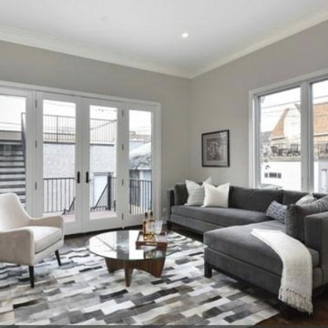 Staged Modern Family Room