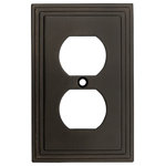 Cosmas - Cosmas 25026-ORB Oil Rubbed Bronze Single Duplex Outlet Wall Plate - Finish: Oil Rubbed Bronze