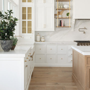 Simply White And Wood Island