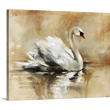 Swan Lake Wrapped Canvas Art Print, 14"x11"x1.5"