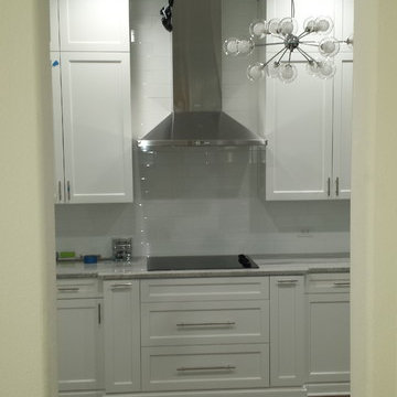 Vent Hood and Spice racks left and right of cooktop