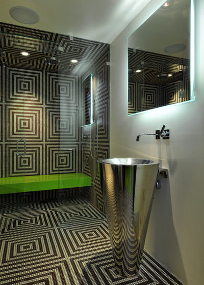 Современный Ванная комната by Elevation Architectural Studios