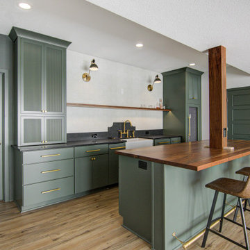 Cozy Basement Remodel with Custom Touches