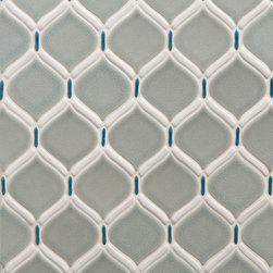Tilt Ottoman Mosaic in Blue Note Blend - Mosaic Tile