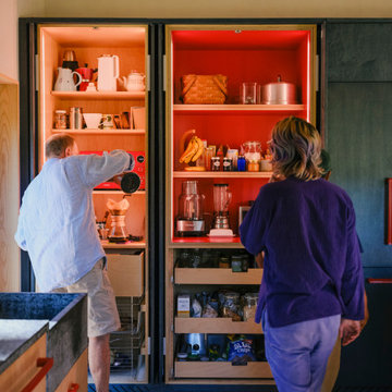 Family Kitchen Built-in Pantries