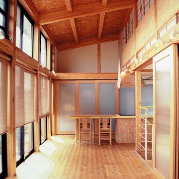 中庭のある自然素材住宅