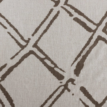 Normandy Gray Printed Sheer Fabric Sample, 4"x4"