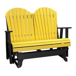 Adirondack Recycled Plastic Patio Glider - Outdoor Gliders