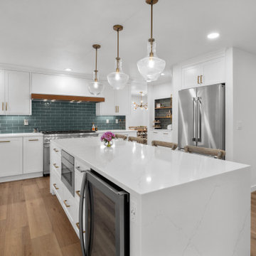 Spectacular Kitchen with Ingenious use of Hidden Spaces