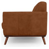 Kardiel Jackie Mid-Century Modern 67" Sofa, Full Grain Leather, Pecan