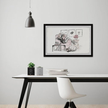 "I’m a Fashion Diva" Framed Painting Print