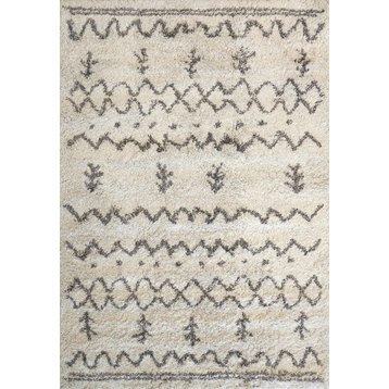 Dynamic Rugs Abyss 5086-109 Rug 5'x7' Ivory/Gray Rug