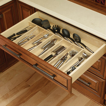 Two-Toned Country Kitchen with Island