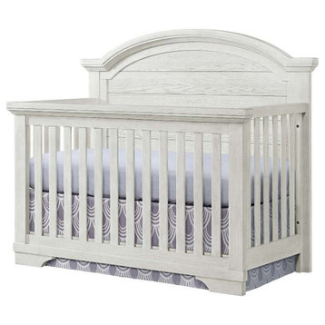 Westwood Design Foundry Wood Arch Top Convertible Crib in White Dove