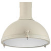 Purpose Dome Industrial Pendant Light, Cream
