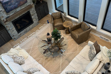 Inspiration for a transitional living room remodel in Other