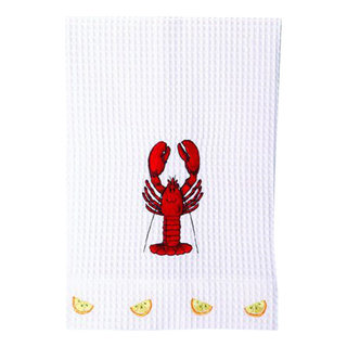 Lobster Waffle Weave Towel, 16x25