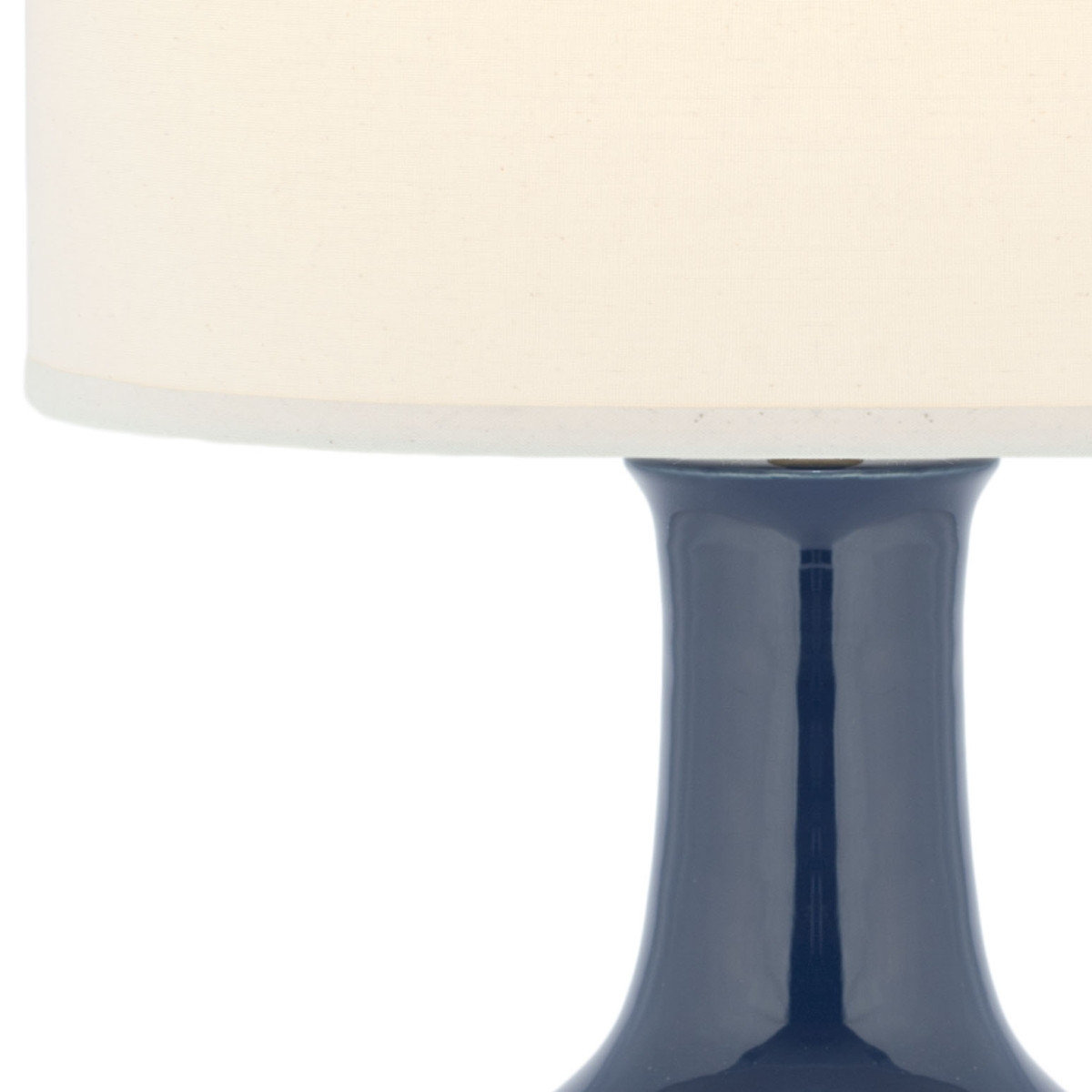Safavieh White Ceramic Paris Lamp, Navy