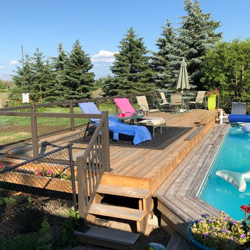 Aluminum and Glass Deck Railings - 129