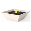 EcoSmart™ Nova 600 Concrete Fire Pit Bowl - Smokeless Ethanol Fireplace, Bone, Ethanol Burner (Black)
