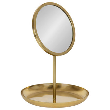 Laranya Tabletop Mirror, Gold 11x15