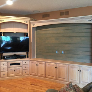 Rustic Hickory Entertainment Center