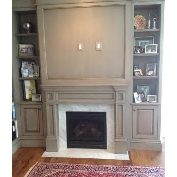 painted and glazed cabinetry