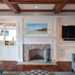 Mantel cabinetry by Innerwood - Bookcases