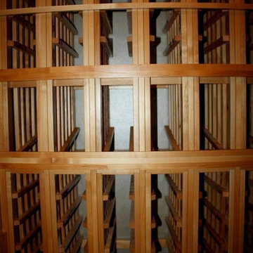 Individual Wine Cellar Racks with Display Row Texas Wine Refrigeration Project