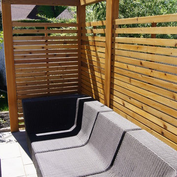 red cedar screens / écran en cèdre rouge