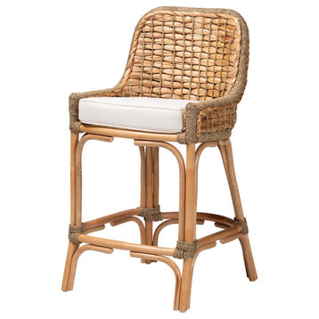 Zoey Modern Bohemian Collection, Counter Stool With Cushion