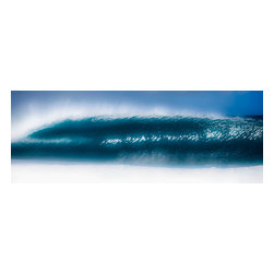 Douglas Page Photographic Arts - Perfect Wave Panorama, Canvas Giclee, 48"x16" - Prints And Posters