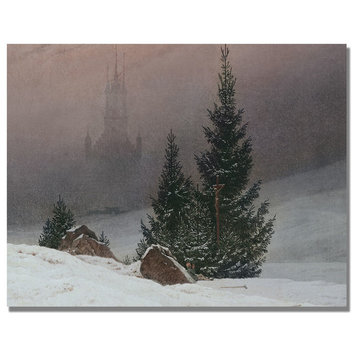 'Winter Landscape' Canvas Art by Caspar Friedrich