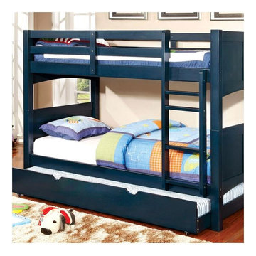 Cm-bk608t-bl Furniture Of America Abigail Twin/twin Bunk Bed