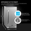 Energy Star Stainless Steel 3.0 cu. ft. Indoor/Outdoor Beverage Refrigerator